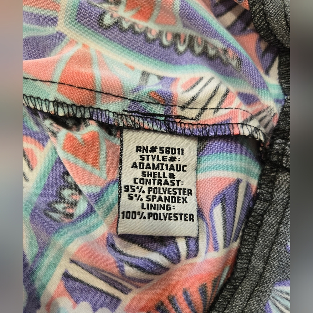 Signature by Sangria Multicolor Geometric Dress Sz 8 - Picture 8 of 9